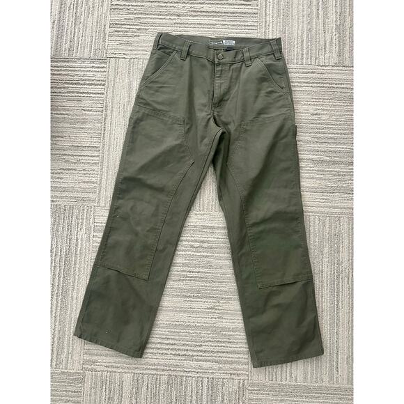 Carhartt Men’s Carpenter Double Knee Pant / Green / 33 - Picture 3 of 5